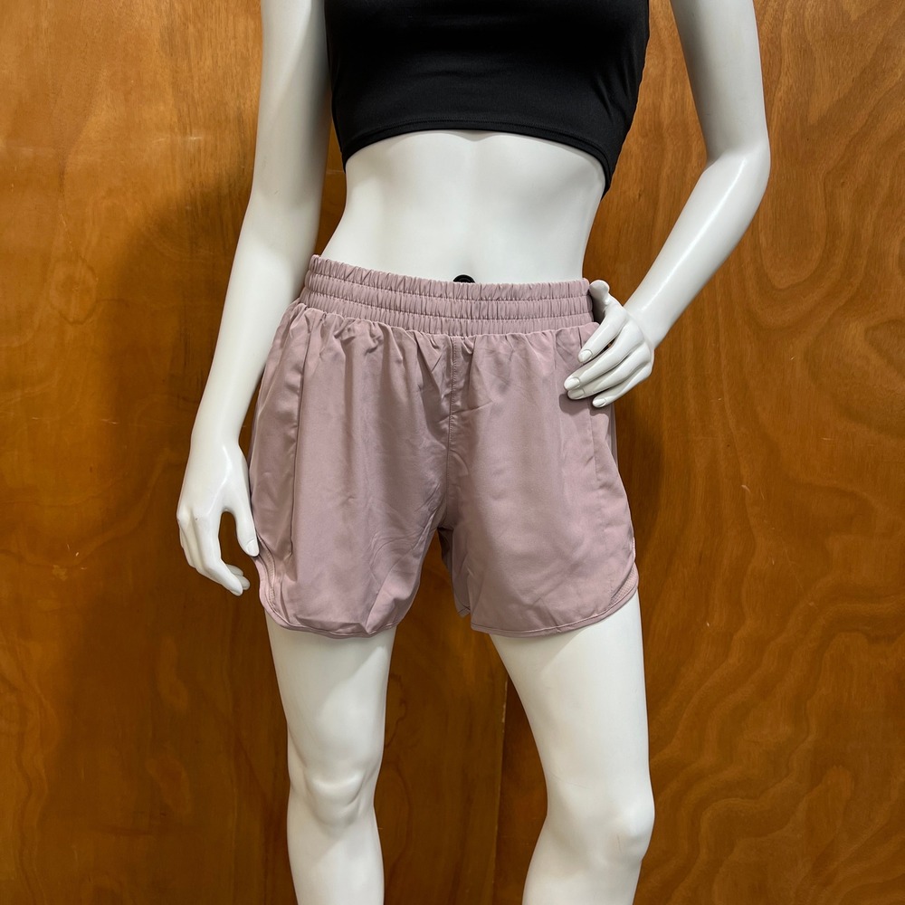 Ajisai Women Mauve Purple Running Shorts Size L US 10 NWT Lined Athletic